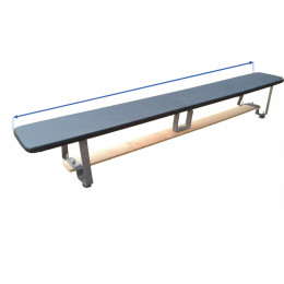 Скамья гимнастическая мягкая 2,0 м, ножки металлические